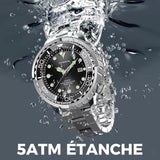 Montre à quartz classique à trois aiguilles personnalisée