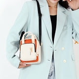 Sac à bandoulière décontracté en nylon de couleur contrastante