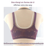 Soutien-gorge taille plus avec fermeture éclair sur le devant