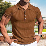T-shirt sport homme manches courtes avec revers