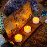 Ornement Bougeoir en Bois Tarot