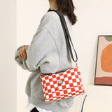 Sac à bandoulière à carreaux à la mode