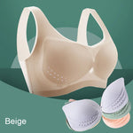 Soutien-gorge confort en soie glacée ultra-mince grande taille pour femmes