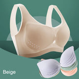 Soutien-gorge confort en soie glacée ultra-mince grande taille pour femmes