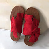 Sandales à Nœud en Daim