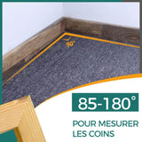 Outil de coupe de mesure d'onglet deux en un