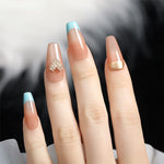 Tampon d'art d'ongle en silicone transparent