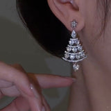 Boucles D'oreilles Tiges Sapin De Noël