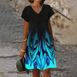 Robe Imprimée D'inspiration Vintage