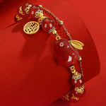 Bracelet porte-bonheur lapin en jade Fortune
