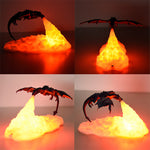 Lampe cracheuse de feu dragon