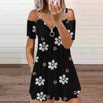 Robe à glissière à imprimé mode
