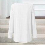 T-shirt oversize à manches longues et col rond