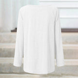 T-shirt oversize à manches longues et col rond