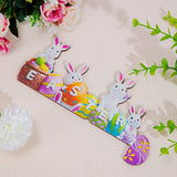 Ornement de porte d'oeuf de lapin de Pâques