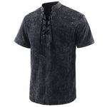 Chemises à manches courtes tie-dye pour hommes