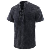 Chemises à manches courtes tie-dye pour hommes