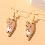 Boucles d'oreilles chat mignon