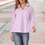 Blouse ample à manches évasées