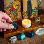 Ornement Bougeoir en Bois Tarot
