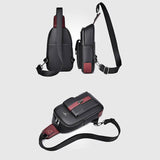 Sac à bandoulière vintage en cuir imperméable pour hommes d'affaires