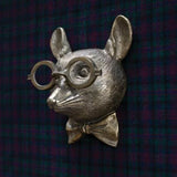 Pendentif en résine tête d'animal