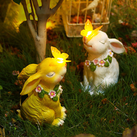 Lampe solaire Lapin