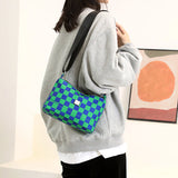 Sac à bandoulière à carreaux à la mode