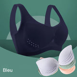 Soutien-gorge confort en soie glacée ultra-mince grande taille pour femmes