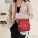 Sac à bandoulière léger et décontracté avec plusieurs poches pour femme