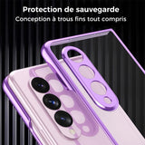 Étui de téléphone double face en verre trempé magnétique pour Samsung