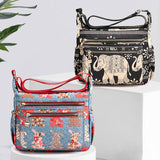 Élégant sac à bandoulière imprimé imperméable et léger