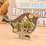 Décoration animalière de Pâques en bois