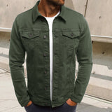 Manteau en jean à la mode décontractée pour hommes
