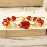 Bracelet porte-bonheur lapin en jade Fortune