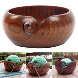 Organisateur de laine en bois fait à la main