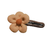 Épingles à Cheveux à Fleurs en Peluche Élégantes