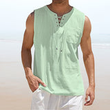 Gilet homme uni avec cordon de serrage
