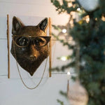 Pendentif en résine tête d'animal