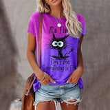 T-shirt Chat Alphabétique