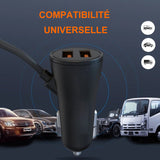 Chargeur de siège arrière de voiture 4 en 1