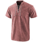 Chemises à manches courtes tie-dye pour hommes