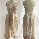 Robe de soirée de plage en dentelle unie