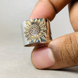 Bague Broadband Tournesol Dorée
