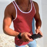 Débardeur casual rayé homme