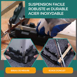 Outil de coupe de mesure d'onglet deux en un