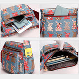 Élégant sac à bandoulière imprimé imperméable et léger