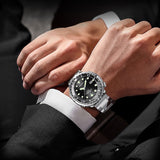 Montre à quartz classique à trois aiguilles personnalisée