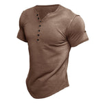 T-shirt Uni Á Manches Courtes Pour Hommes