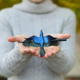 Bâton d'épingle à cheveux corbeau en cuir
